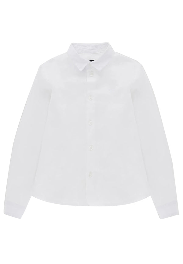 ViaMonte Shop | Emporio Armani camicia bambino bianca in lino