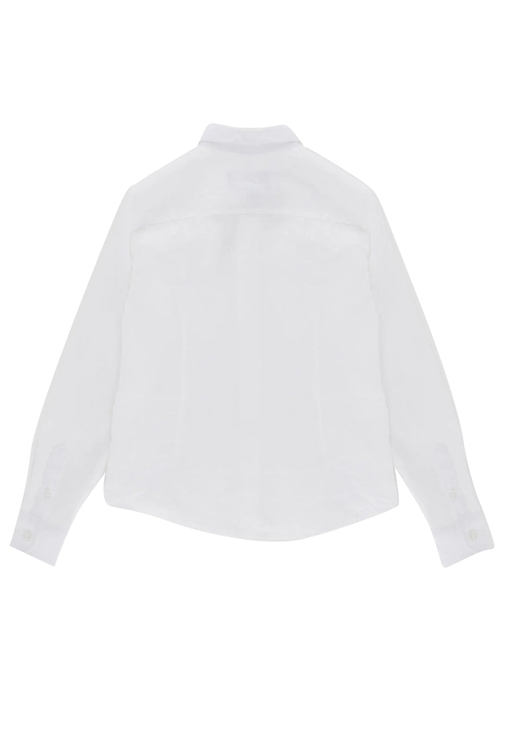 ViaMonte Shop | Emporio Armani camicia ragazzo bianca in lino