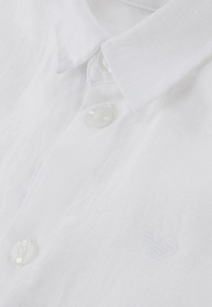 ViaMonte Shop | Emporio Armani camicia ragazzo bianca in lino