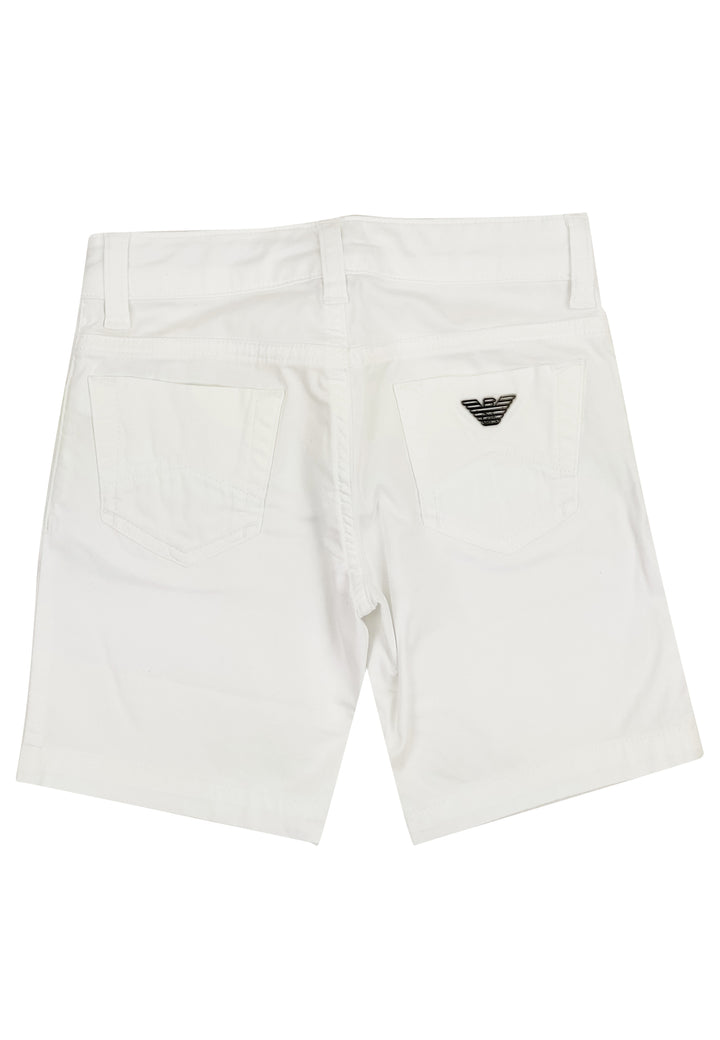 ViaMonte Shop | Emporio Armani bermuda ragazzo bianco in cotone