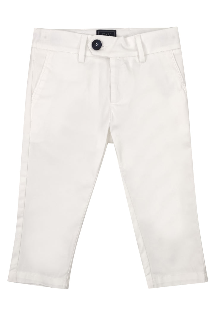 ViaMonte Shop | Fay pantalone bambino bianco in cotone
