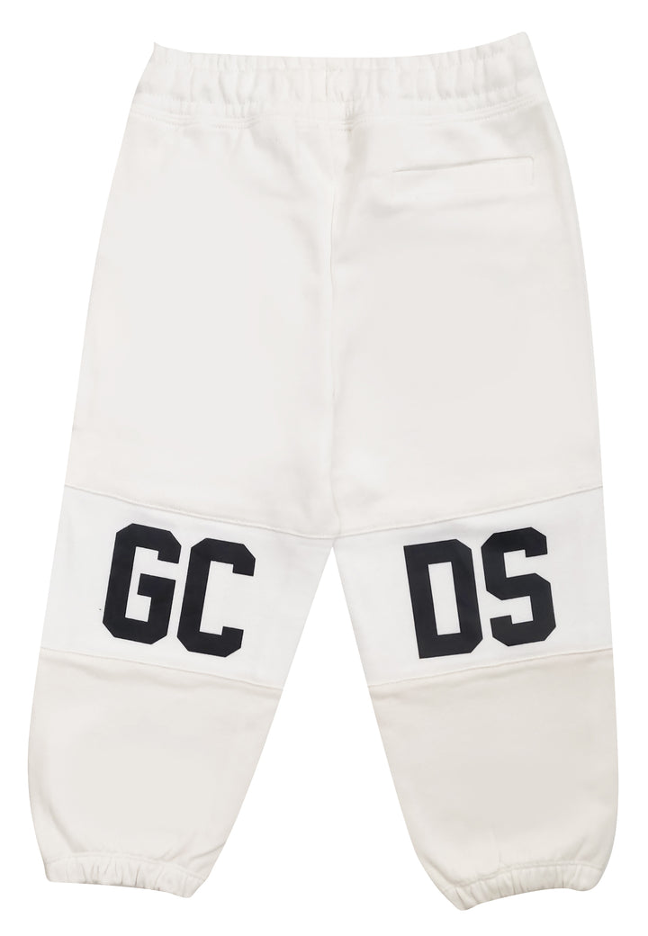ViaMonte Shop | GCDS pantalone tuta bambino panna in cotone