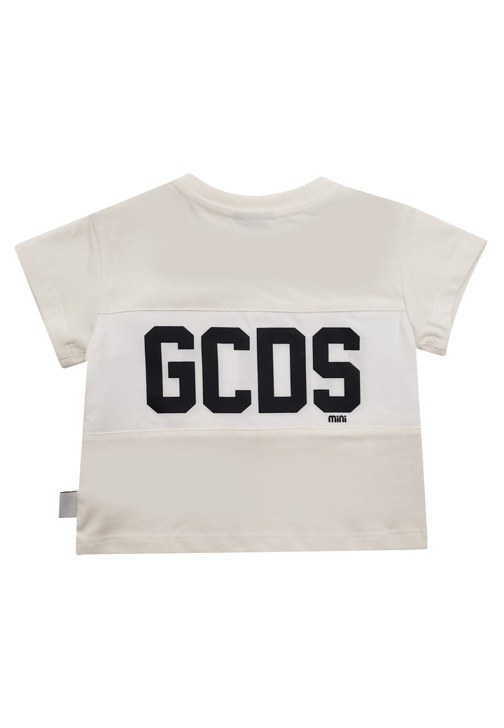 ViaMonte Shop | GCDS T-Shirt neonato panna in cotone