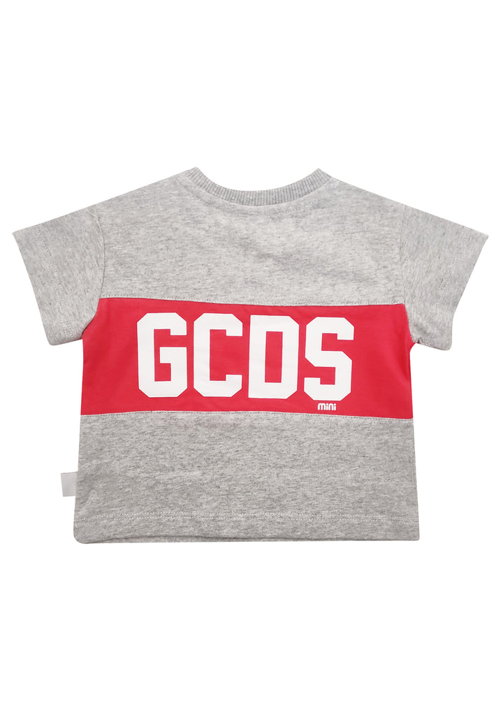 ViaMonte Shop | GCDS T-Shirt neonato grigia in cotone