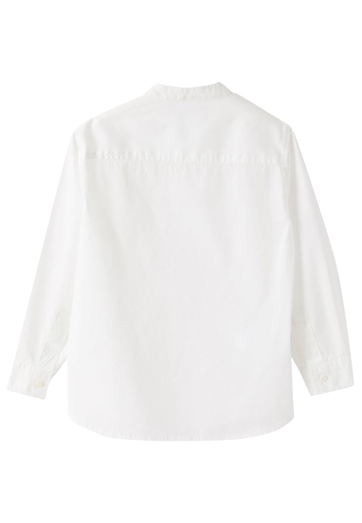 ViaMonte Shop | Il Gufo bambino camicia alla coreana bianca in cotone