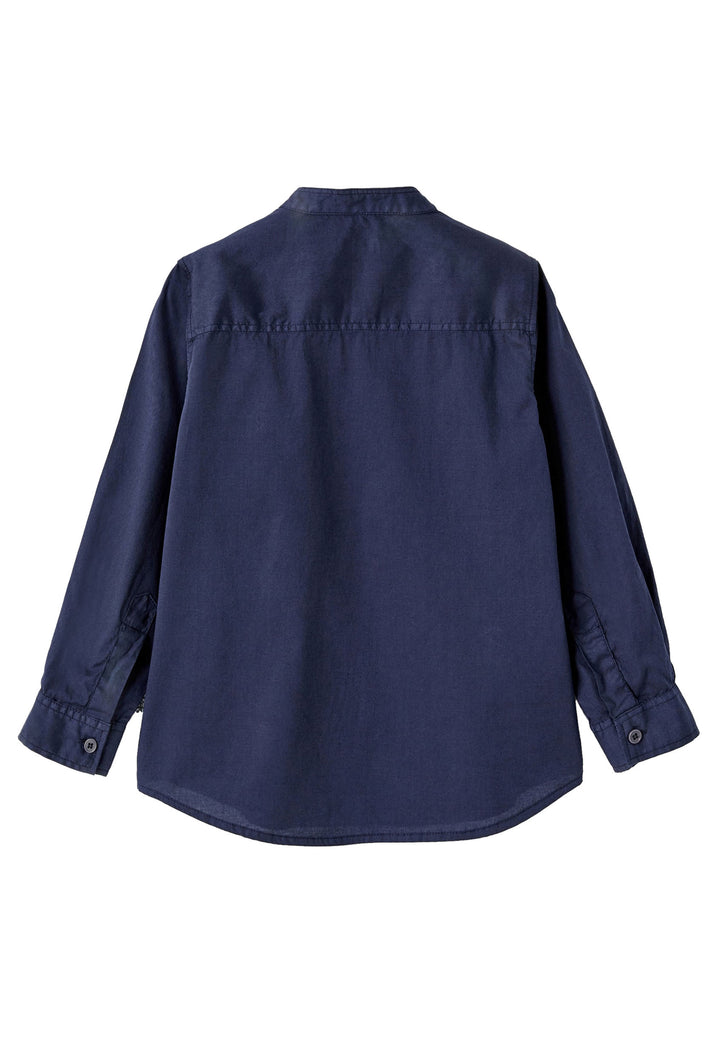 ViaMonte Shop | Il Gufo camicia bambino blu in cotone