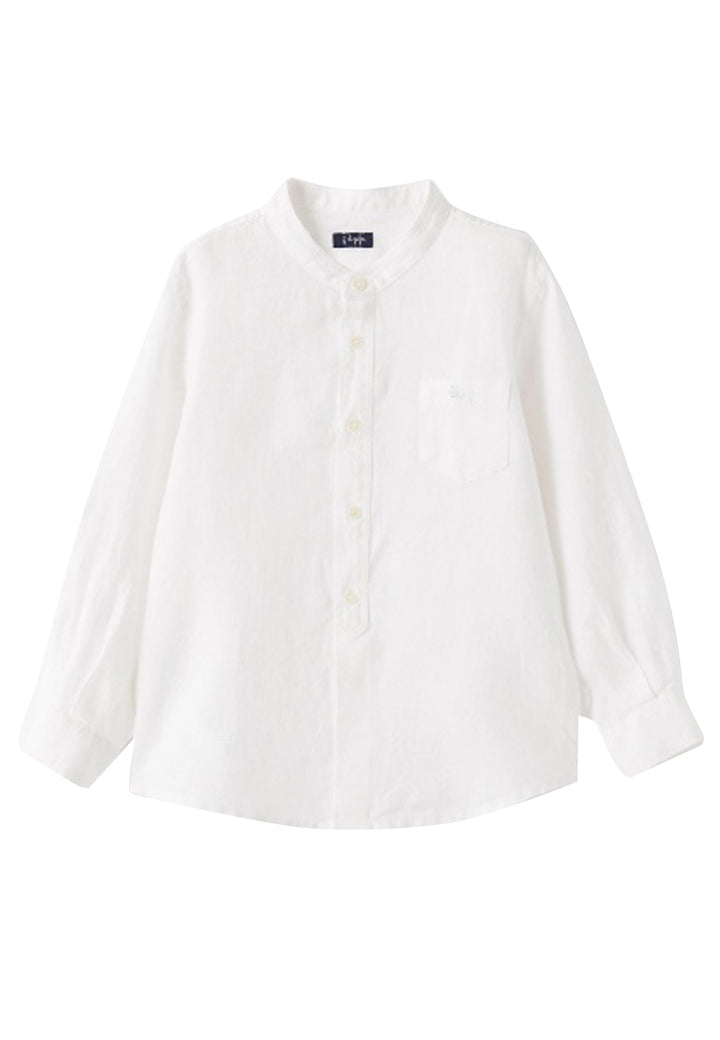ViaMonte Shop | Il Gufo camicia bambino bianca in puro lino