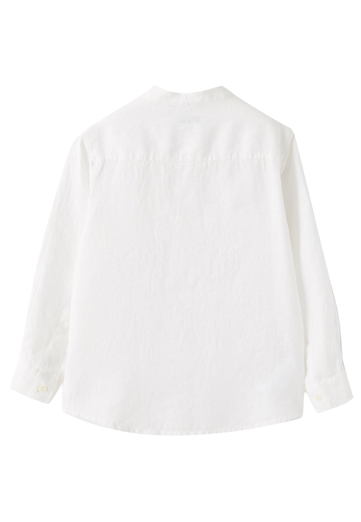 ViaMonte Shop | Il Gufo camicia bambino bianca in puro lino
