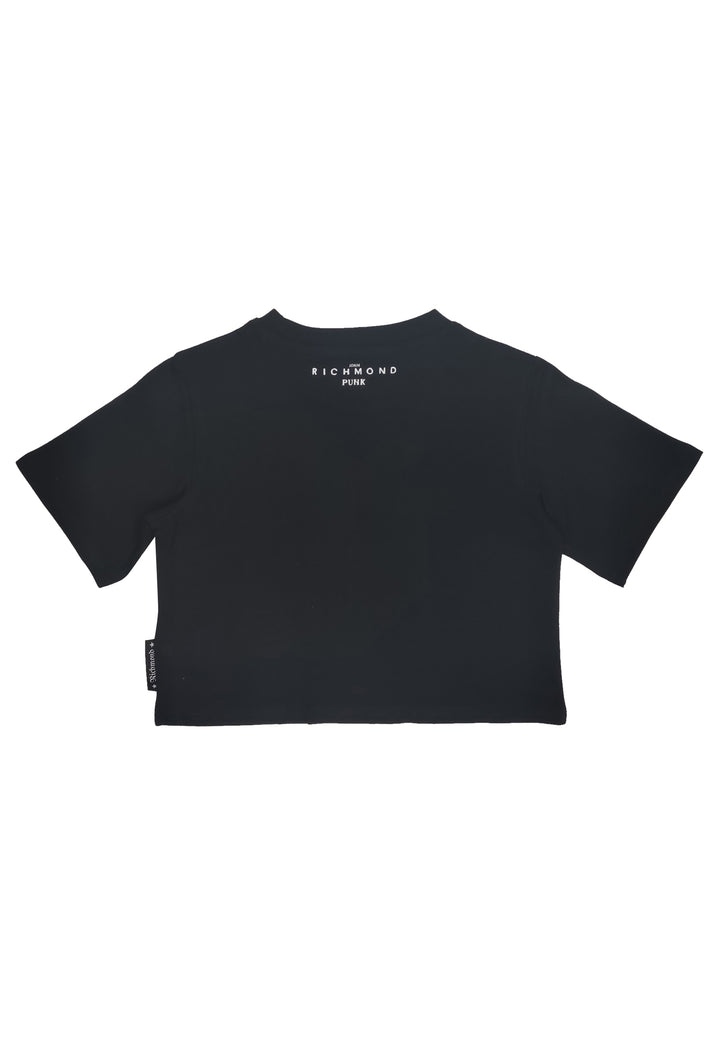 ViaMonte Shop | John Richmond T-Shirt ragazza nera in cotone