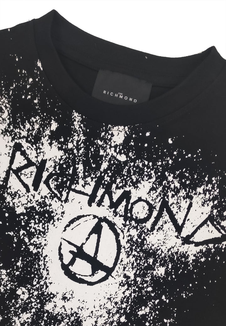 ViaMonte Shop | John Richmond T-Shirt ragazza nera in cotone