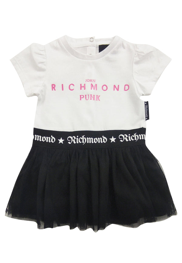 ViaMonte Shop | John Richmond vestito bambina bianco in cotone