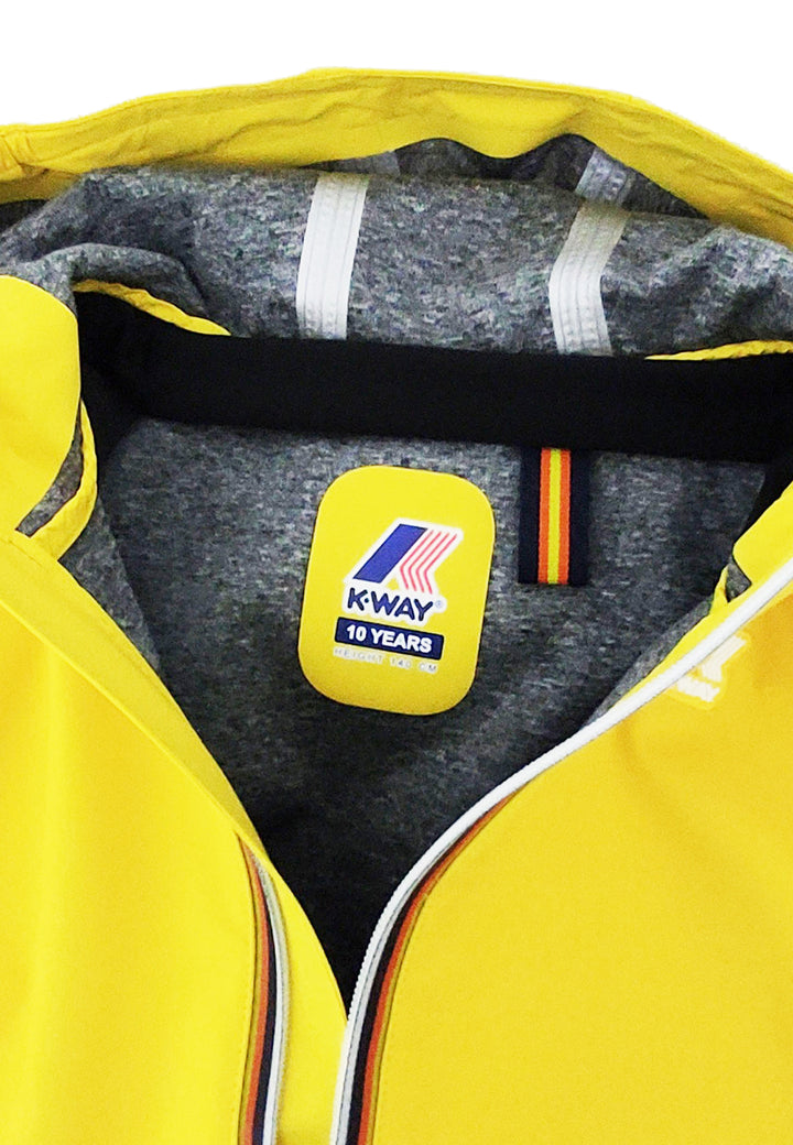ViaMonte Shop | K-Way bambino giubbino Jacko Bonded jersey yellow sunstruck in tessuto tecnico