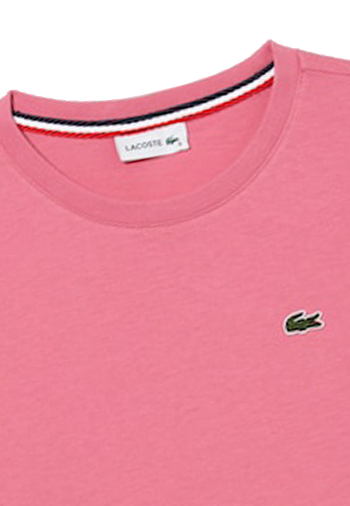 ViaMonte Shop | Lacoste T-Shirt bambino rosa in jersey di cotone