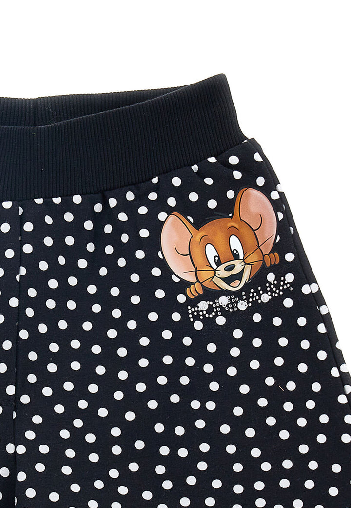 ViaMonte Shop | Monnalisa shorts bambina neri in cotone