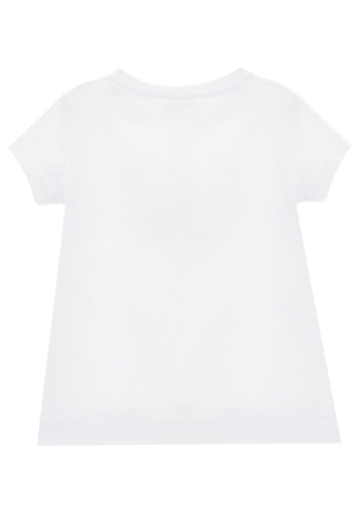 ViaMonte Shop | Monnalisa T-Shirt bambina bianca in jersey di cotone