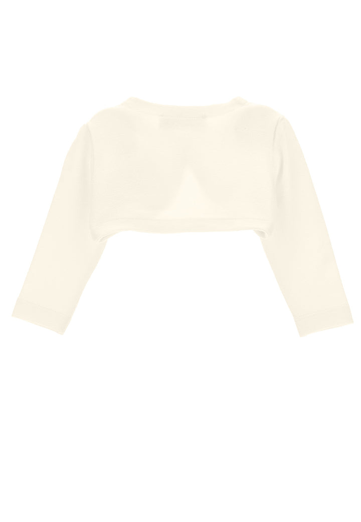 ViaMonte Shop | Monnalisa maglia cardigan neonata bianco in viscosa