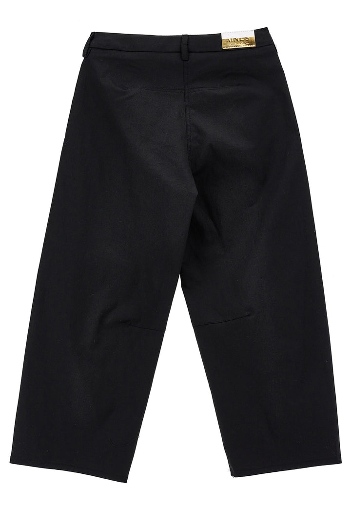 ViaMonte Shop | Monnalisa pantalone ragazza nero in gabardina di cotone