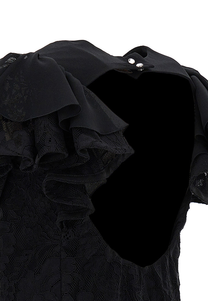 ViaMonte Shop | Monnalisa vestito nero ragazza in pizzo