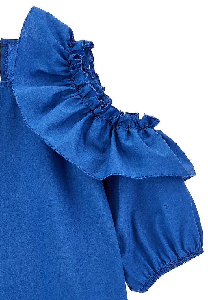ViaMonte Shop | Monnalisa top bambina blu in cotone