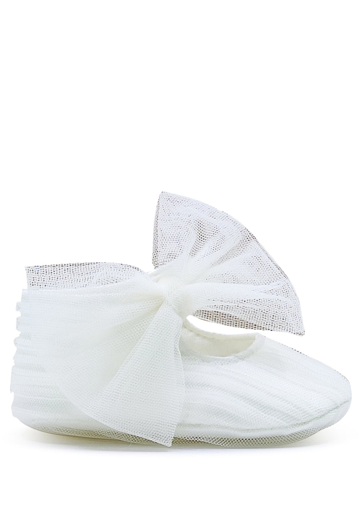 ViaMonte Shop | Monnalisa scarpe neonata bianche in tulle