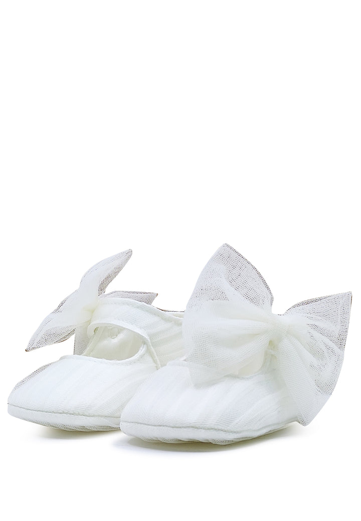 ViaMonte Shop | Monnalisa scarpe neonata bianche in tulle