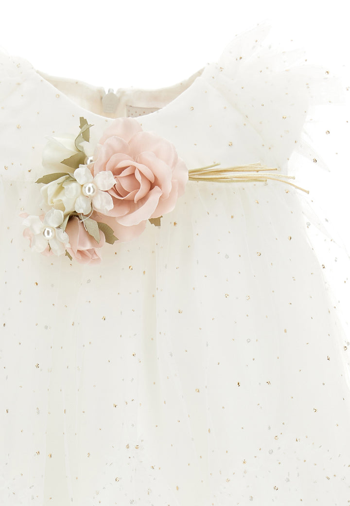ViaMonte Shop | Monnalisa vestito neonata bianco in tulle
