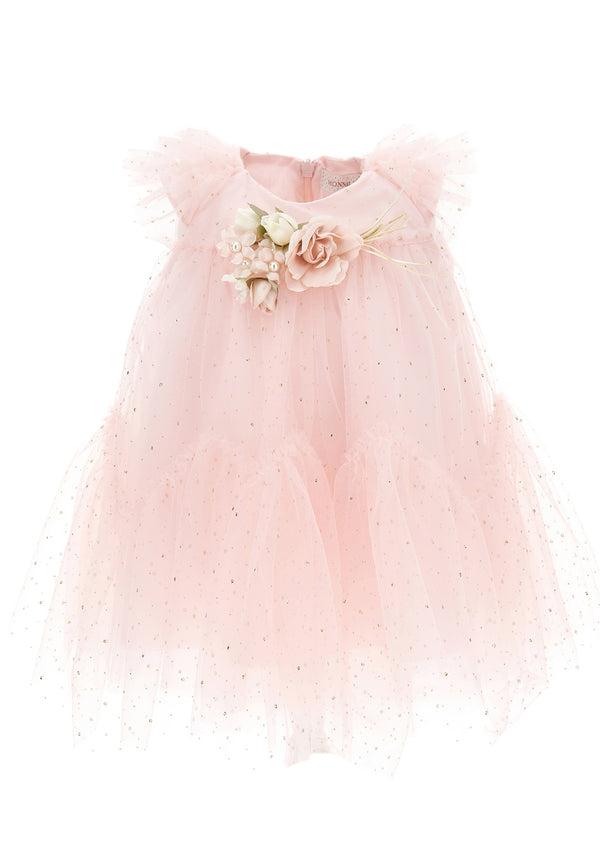 ViaMonte Shop | Monnalisa vestito neonata rosa in tulle