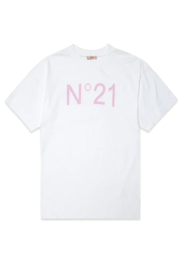 ViaMonte Shop | N°21 T-Shirt bambina bianca in cotone