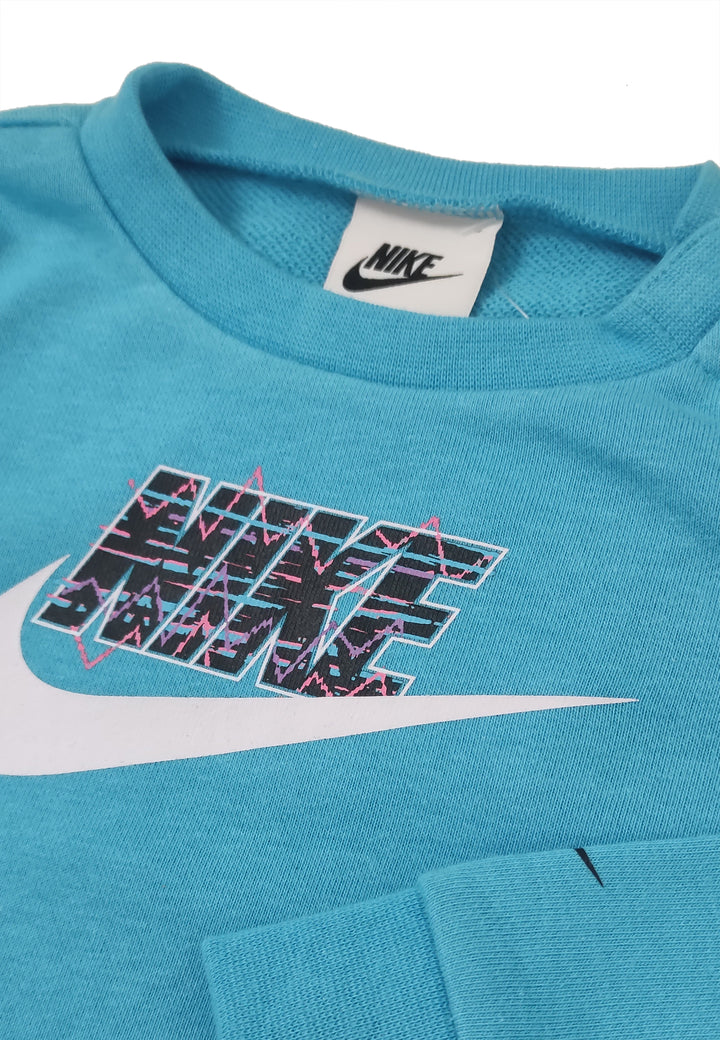 ViaMonte Shop | Nike tuta azzurra/grigia neonato in misto cotone