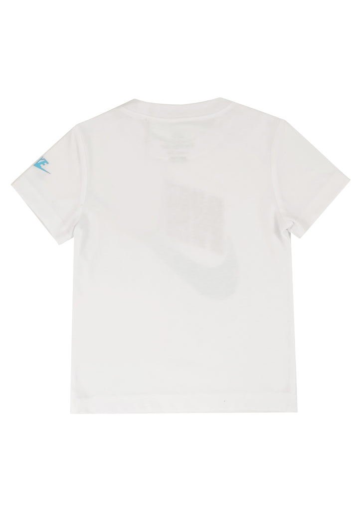 ViaMonte Shop | Nike t-shirt bianca bambino in misto cotone