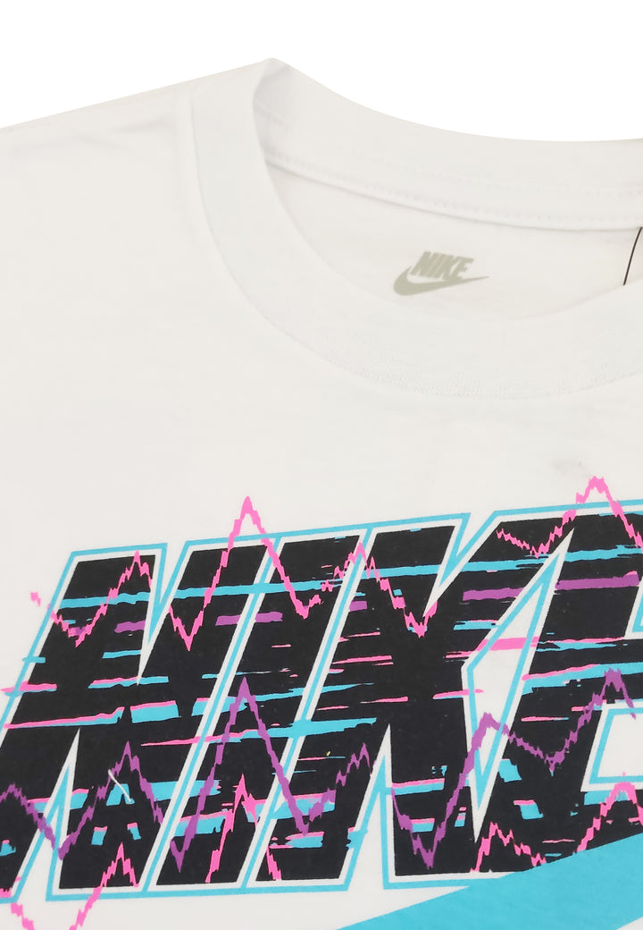 ViaMonte Shop | Nike t-shirt bianca bambino in misto cotone