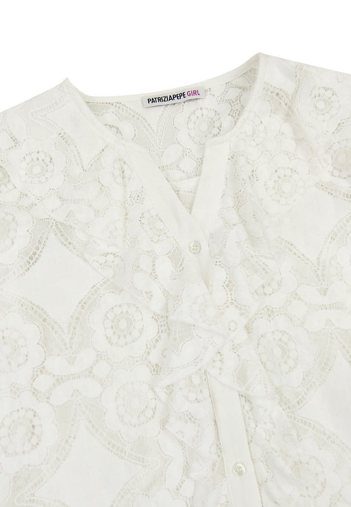 ViaMonte Shop | Patrizia Pepe camicia bambina bianca