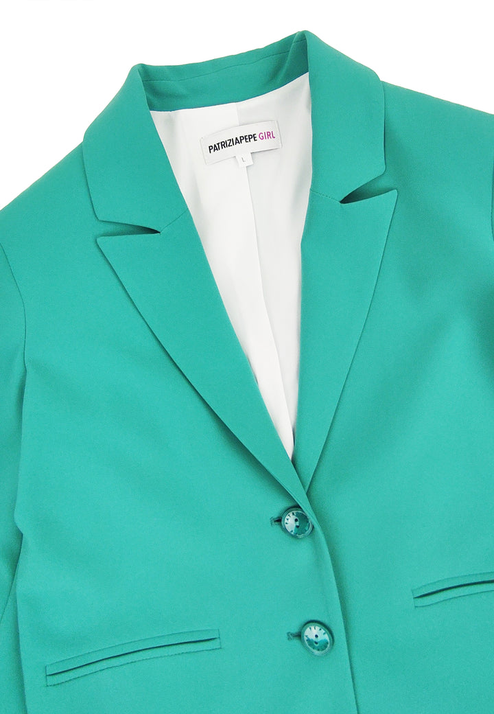 ViaMonte Shop | Patrizia Pepe giacca monopetto ragazza verde