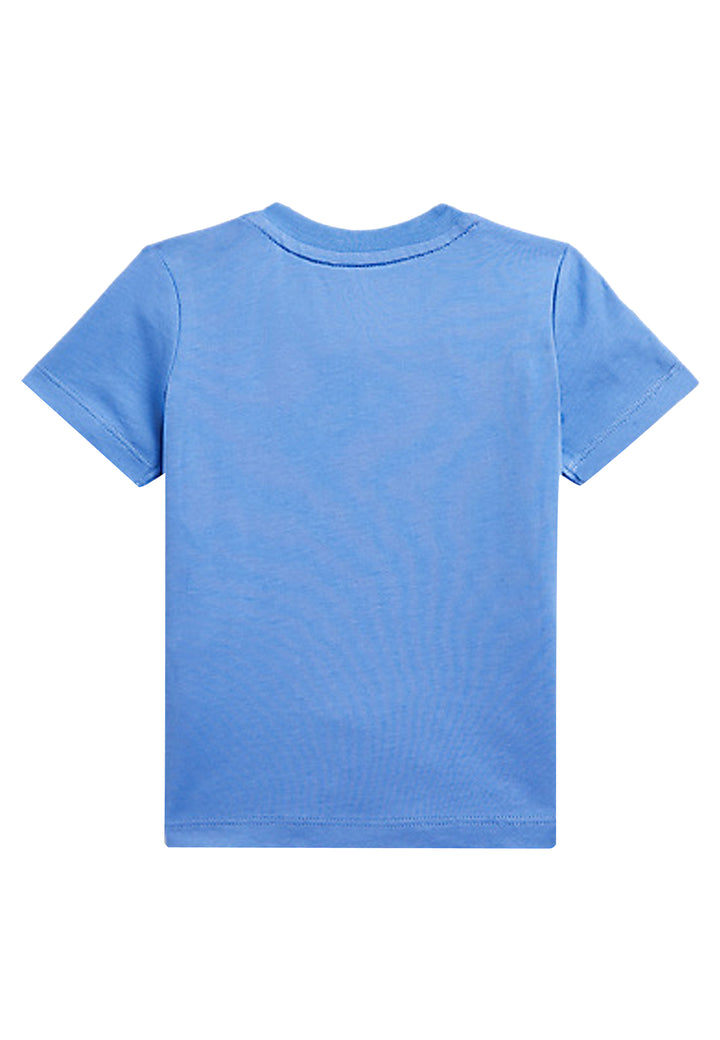 ViaMonte Shop | Ralph Lauren T-Shirt neonato azzurra in cotone