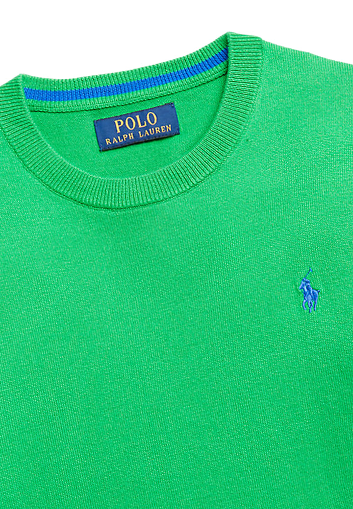 ViaMonte Shop | Ralph Lauren maglia girocollo bambino verde in cotone