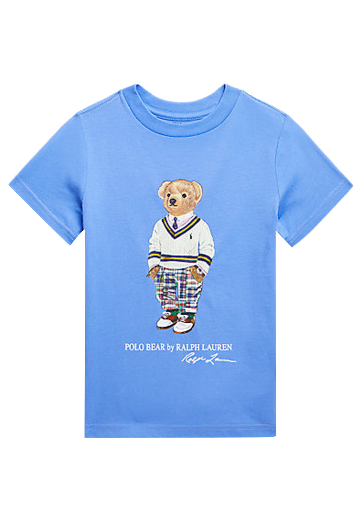 ViaMonte Shop | Ralph Lauren T-Shirt bambino azzurra in cotone