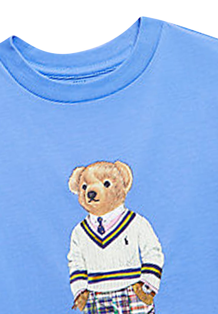 ViaMonte Shop | Ralph Lauren T-Shirt bambino azzurra in cotone