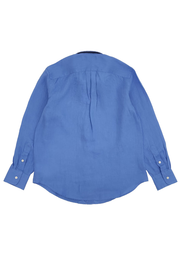 ViaMonte Shop | Ralph Lauren camicia ragazzo azzurra in lino
