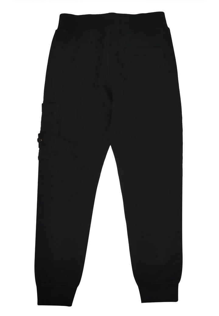 ViaMonte Shop | Stone Island pantalone tuta bambino nero in felpa di cotone