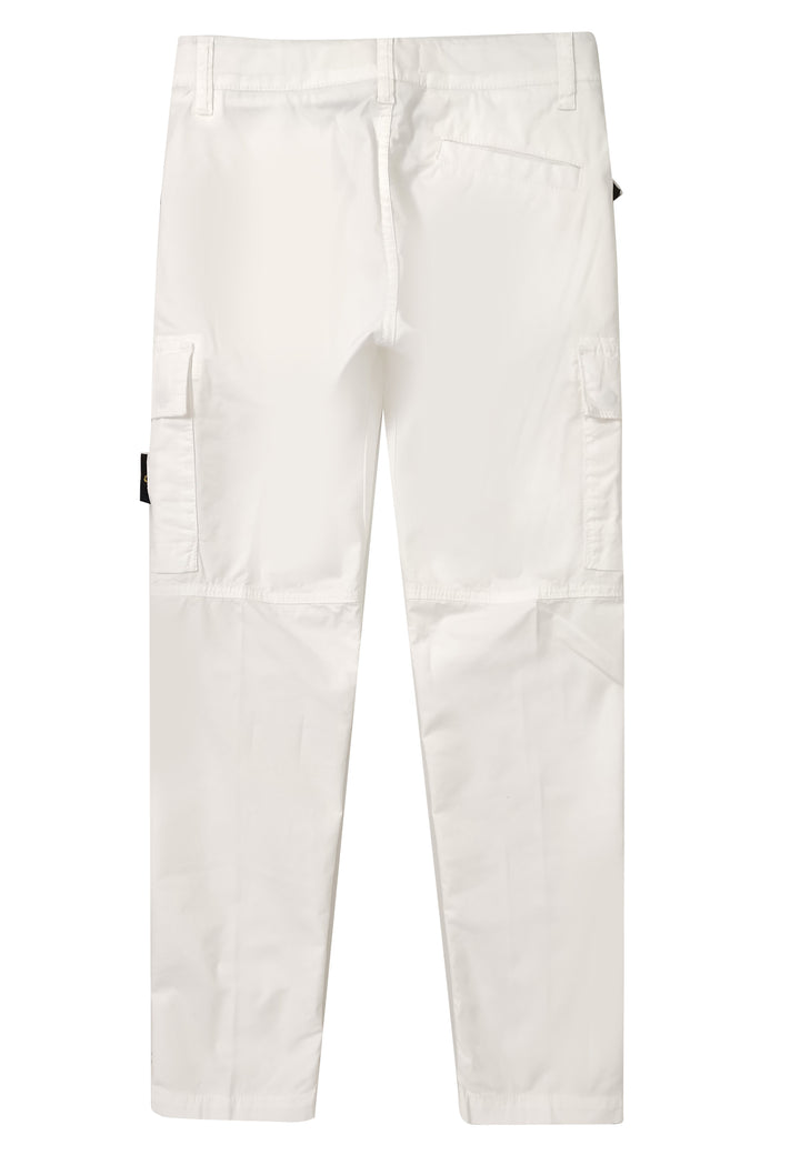 ViaMonte Shop | Stone Island pantalone bianco bambino in cotone