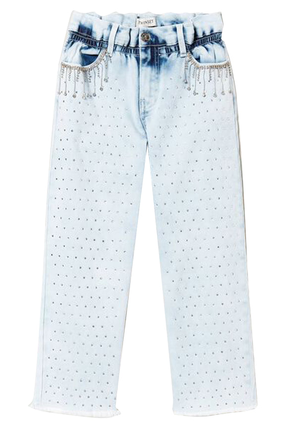 ViaMonte Shop | Twinset jeans bambina blu in denim
