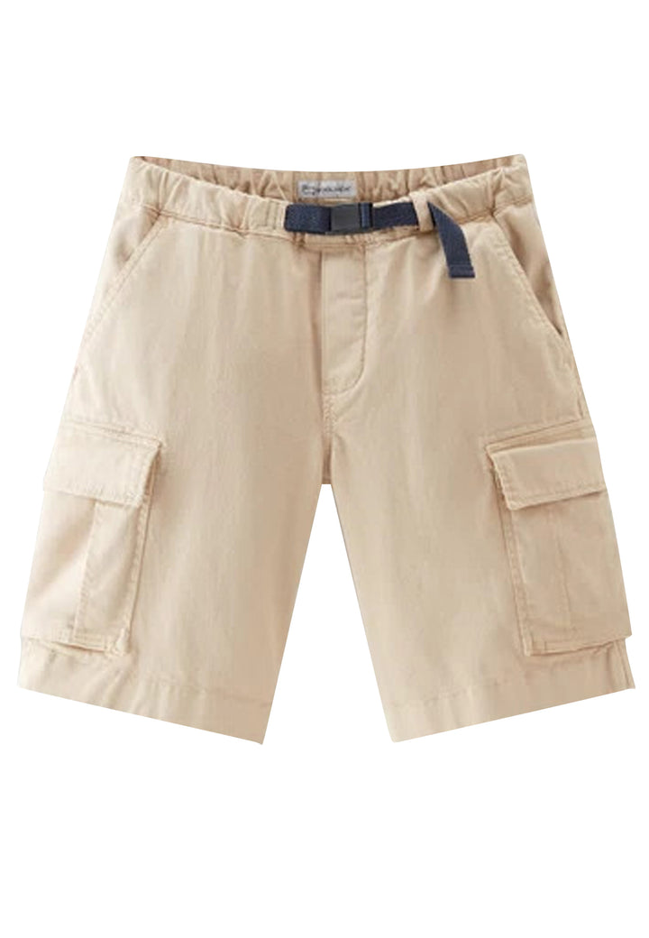 ViaMonte Shop | Woolrich shorts bambino beige in cotone