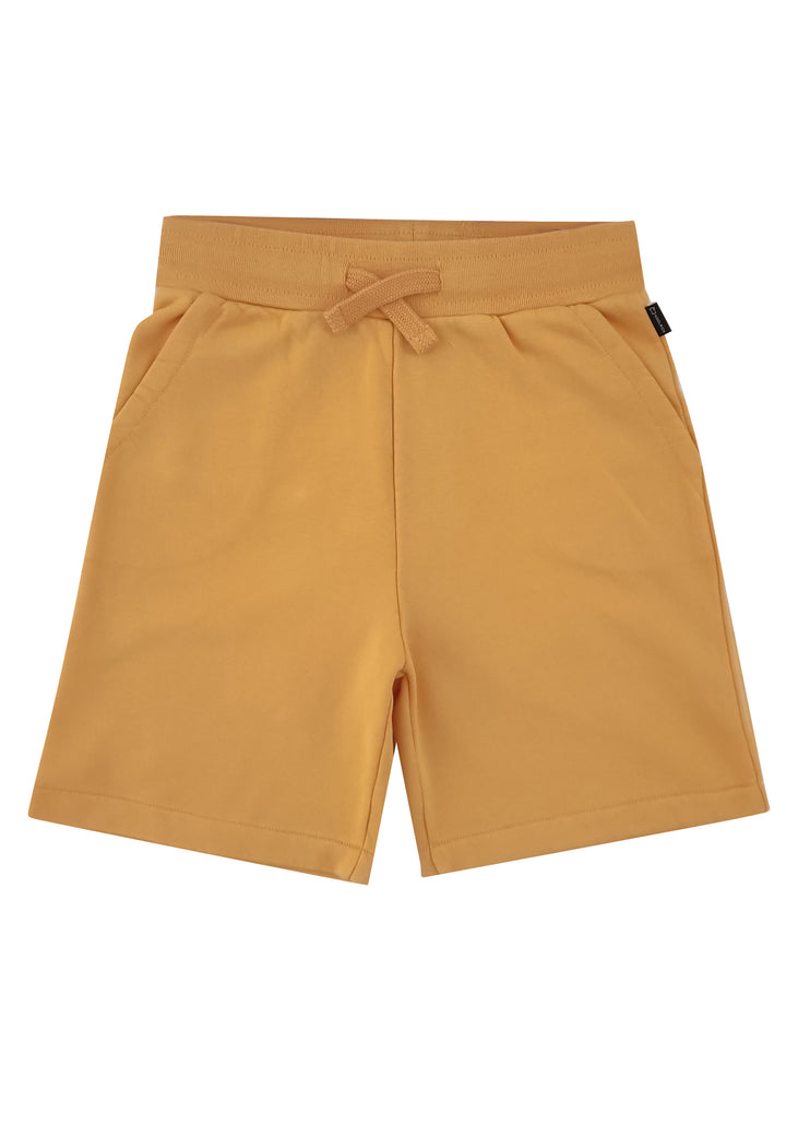 ViaMonte Shop | Woolrich shorts ragazzo giallo in felpa di cotone