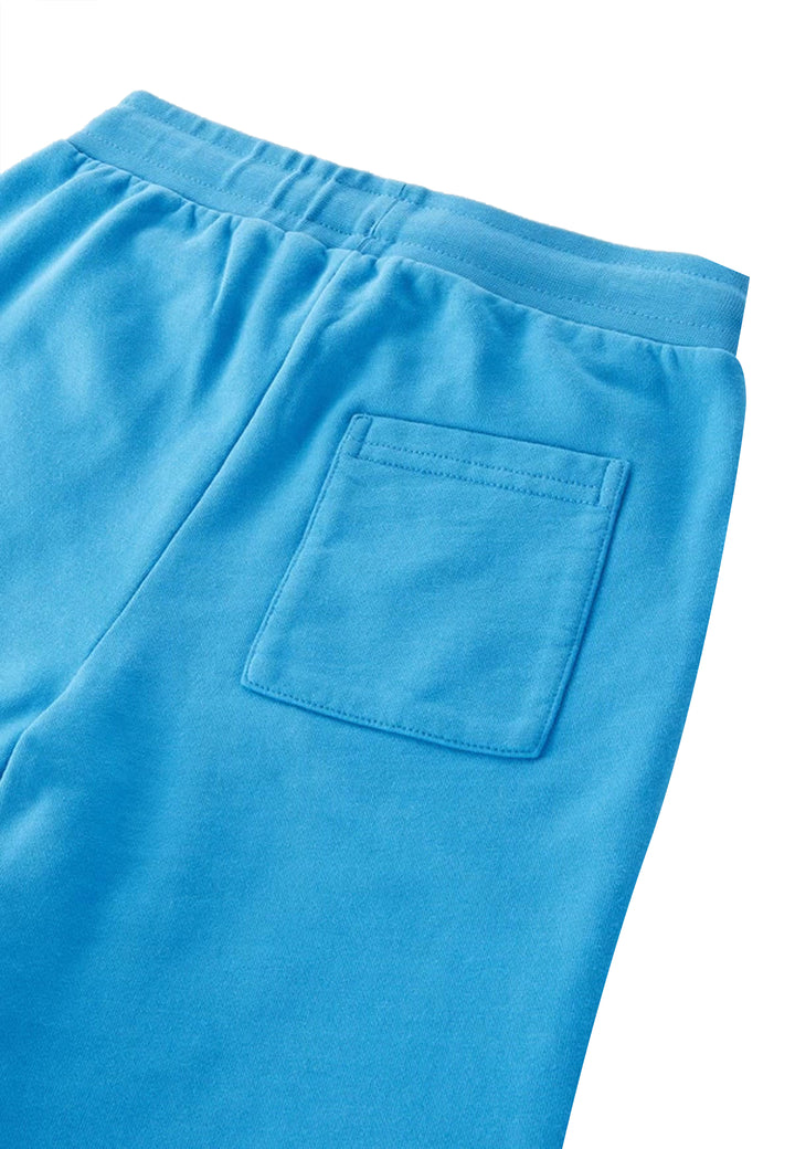 ViaMonte Shop | Woolrich shorts ragazzo azzurro in felpa di cotone