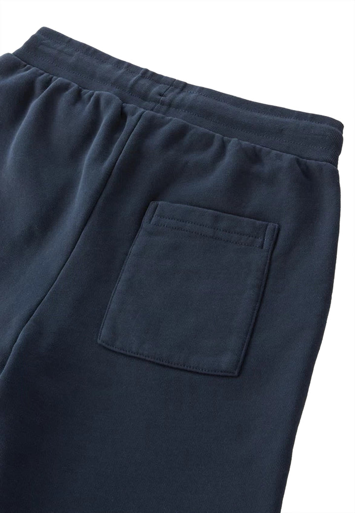 ViaMonte Shop | Woolrich shorts ragazzo blu in felpa di cotone