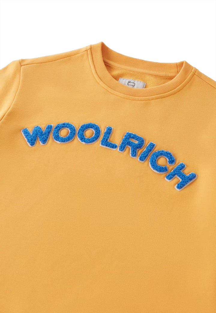 ViaMonte Shop | Woolrich felpa bambino gialla in cotone