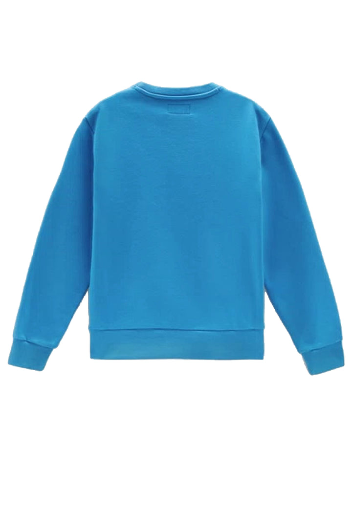 ViaMonte Shop | Woolrich felpa bambino azzurro in cotone