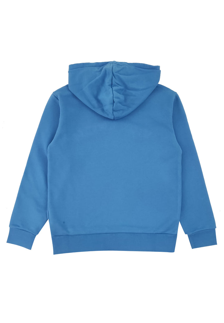 ViaMonte Shop | Woolrich felpa con cappuccio bambino azzurra in cotone