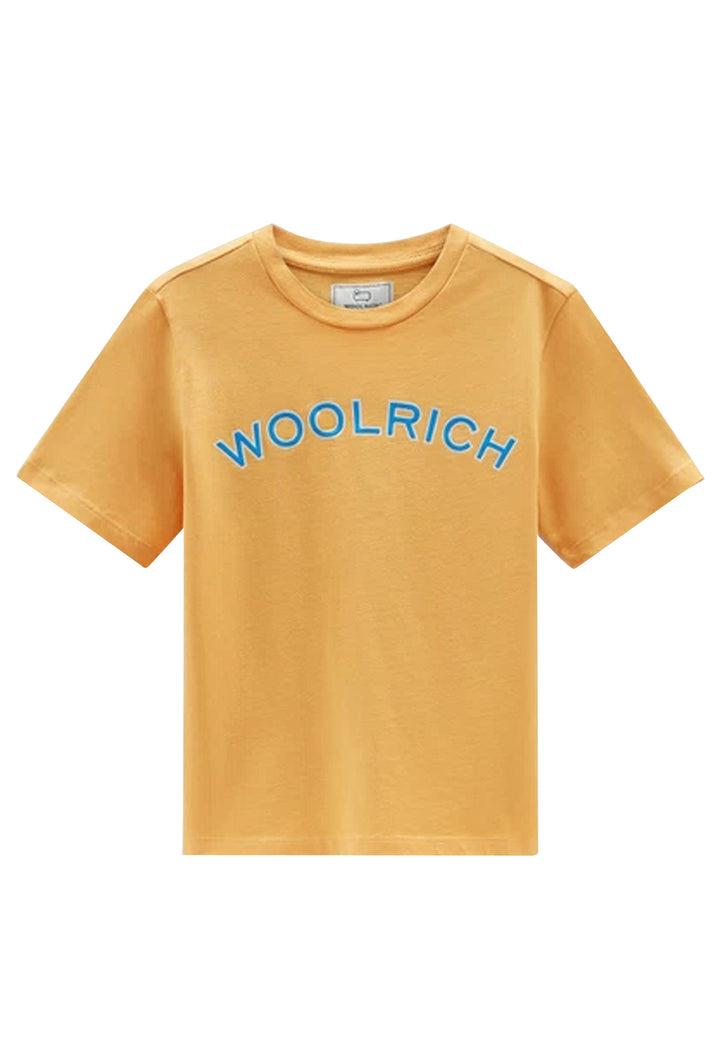 ViaMonte Shop | Woolrich T-Shirt ragazzo gialla in cotone
