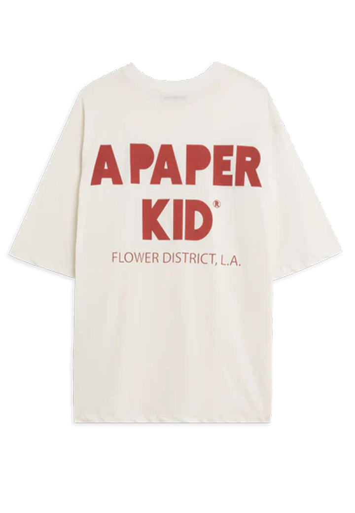 A Paper Kid t-shirt bianca unisex in cotone